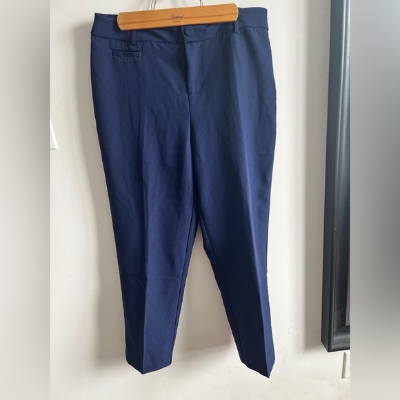 Laundry by Shelli Segal Womens Navy Trouser Work Formal Everyday Casual Pants 8 - Picture 5 of 11